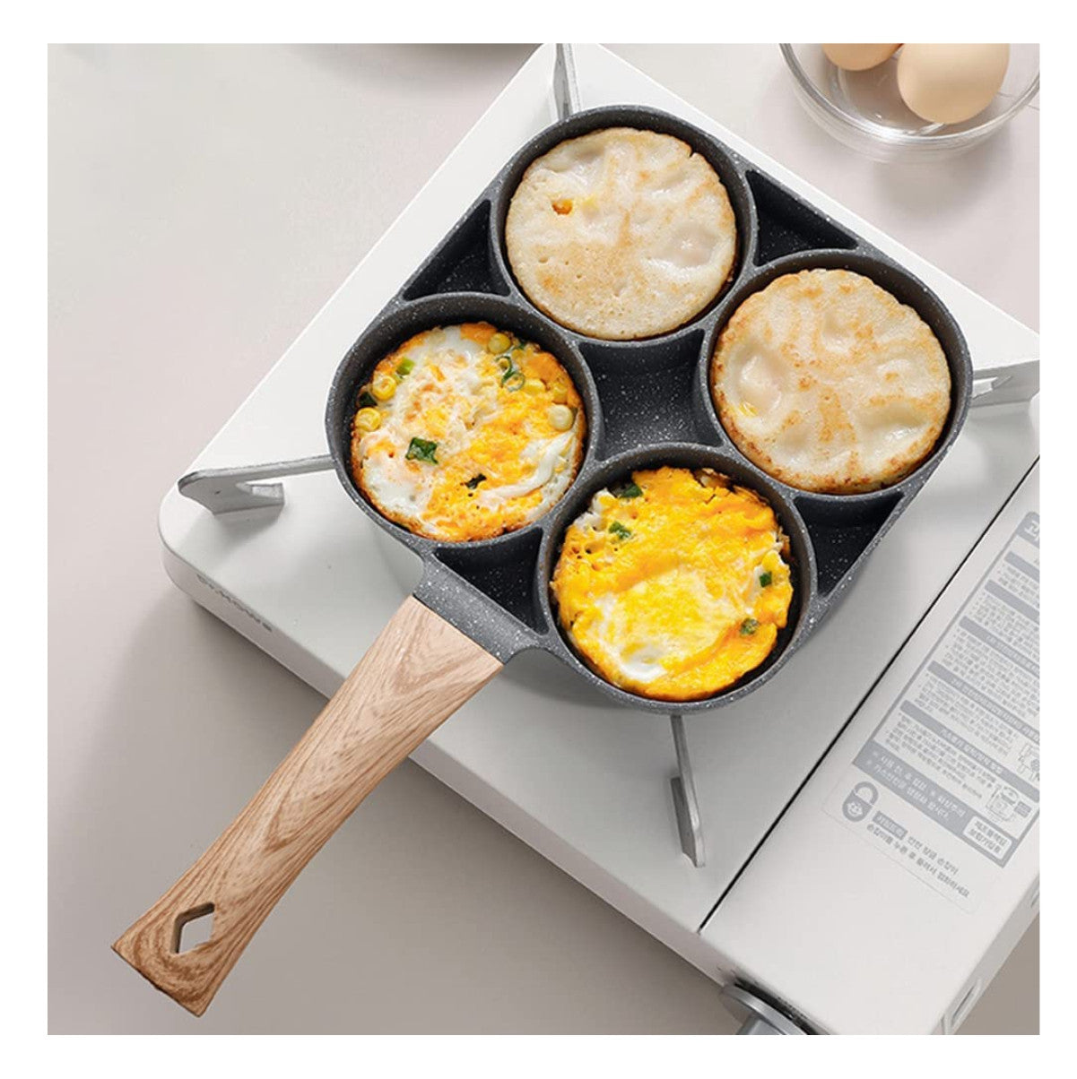 Four-element frying pan
